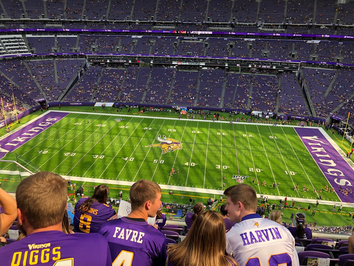 BenGaming00's tweet photo. View for today’s game!  #skol https://t.co/a6oxwzbTJ0