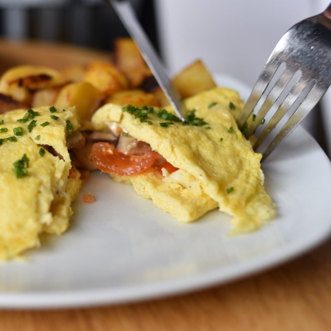 Just envision yourself digging into a West End omelette for brunch this morning. Three eggs, foraged mushrooms, cherry tomato &amp; truffle, brie &amp; asparagus.
