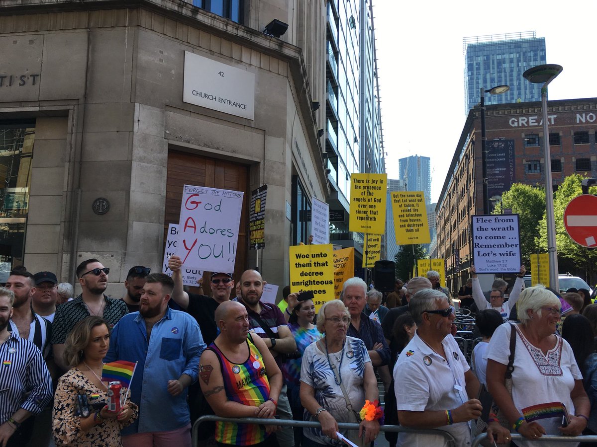 Thanks for taking the time out of your bank holiday to come and hate us 🌈💜