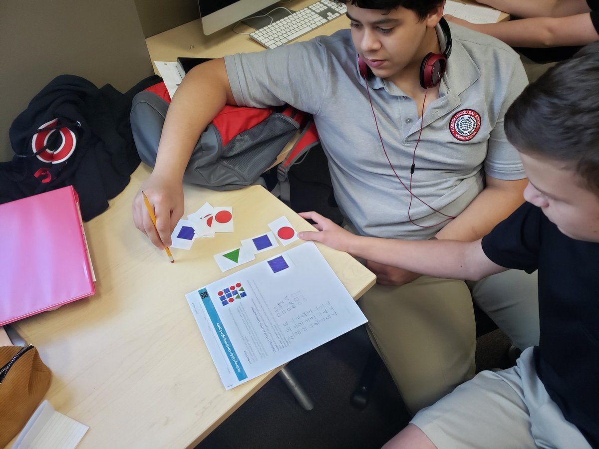 CDSMrHayes's tweet photo. We're learning about number systems by creating our own @CarrollwoodDay #CDSCompSci  #WeAreCDS @TampaBaySTEM @codeorg https://t.co/ZCAEuANw4w