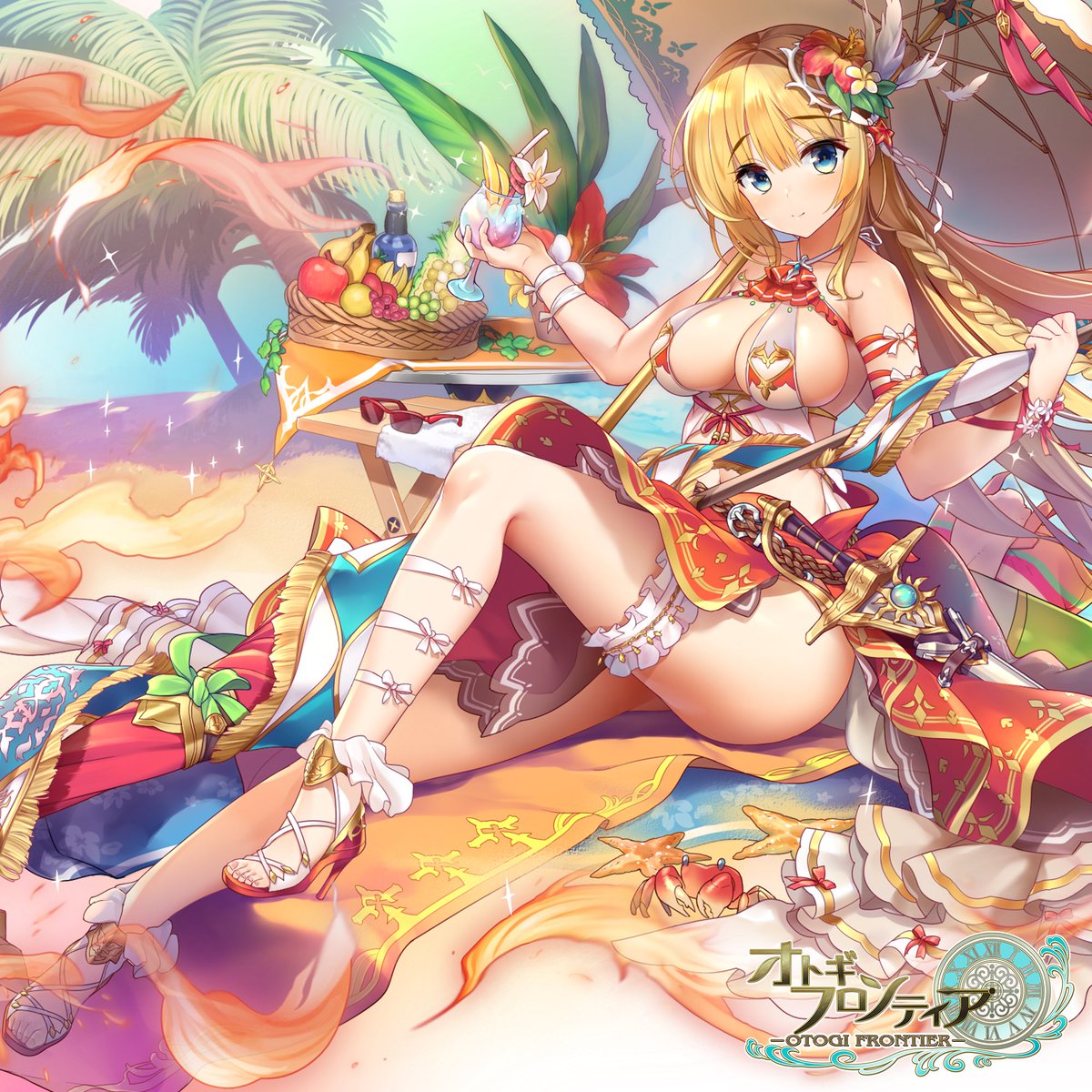 オトギフロンティア公式 on X: 今回ご紹介するオトギの住人はヨハンナさんです！ 第4回オトギ総選挙で堂々の第5位おめでとうございます！  重い鎧を脱いで夏らしく涼しげな水着姿で登場です！ふふふ、とっても素敵ですね♪ 「か、かわいいって、あ、水着ですよね！？もう ...