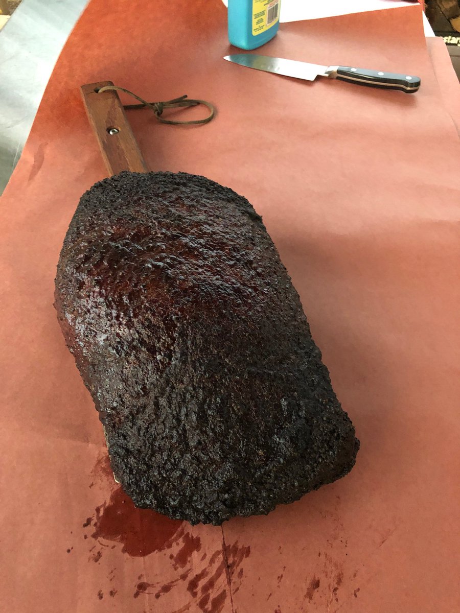 If you like that nice tasty bark on your brisket, make sure it is set before you wrap, don’t just go by temp, every brisket and every bbq is different and so are conditions.