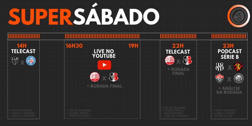 Podcast45's tweet photo. A agenda deste sábado vem pesada.
São dois #Telecasts, um #Podcast e uma #LIVE com quase 3h de duração no Youtube. Uma experiência nova e contamos com a participação de vocês para testarmos este formato. A partir das 16h30 no Youtube:
https://t.co/GhhTEueb1L https://t.co/BdR22AHeca