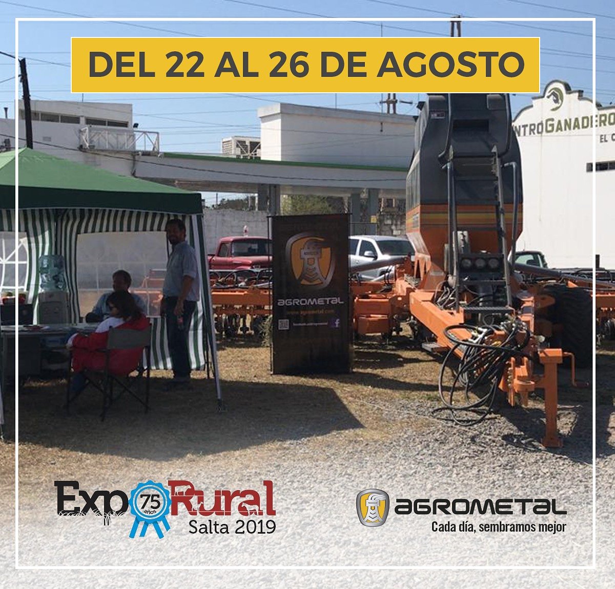 AgrometalArg's tweet photo. Del 22 al 26 de agosto te esperamos en expo rural Salta junto a nuestros amigos de @cornejorovaletti para q conozcas todas nuestras innovaciones en tecnología aplicada a la siembra.
#liderensiembra #rumboalos70años #agrometal #adx #apx #mxmax #txmega #pivot #mxy #campoargentino https://t.co/cGosy4FGbB