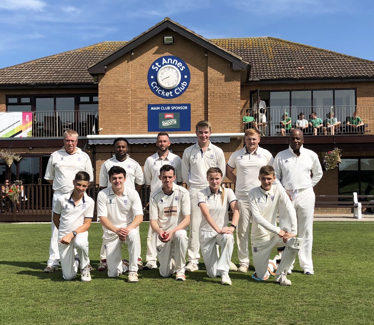 LiveSacc's tweet photo. 2nd XI are bowling first v @LeylandCC, the temperature is 25 degrees &amp; rising!
☀️☀️☀️☀️☀️☀️☀️☀️☀️☀️
#CrackingTheFlags 
#GreatCricketWeather https://t.co/6hy081M7P4