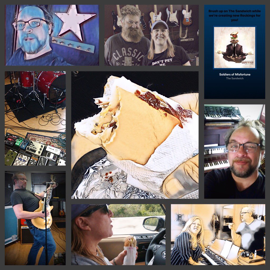TheSandwichBand's tweet photo. Many moons ago, a bass player built a magical Sandwich with healing properties. This weekend, a second course is being constructed..... #music #RocknRoll #sequel #ReelLoveRecordingCompany https://t.co/IJRVvRsHvl