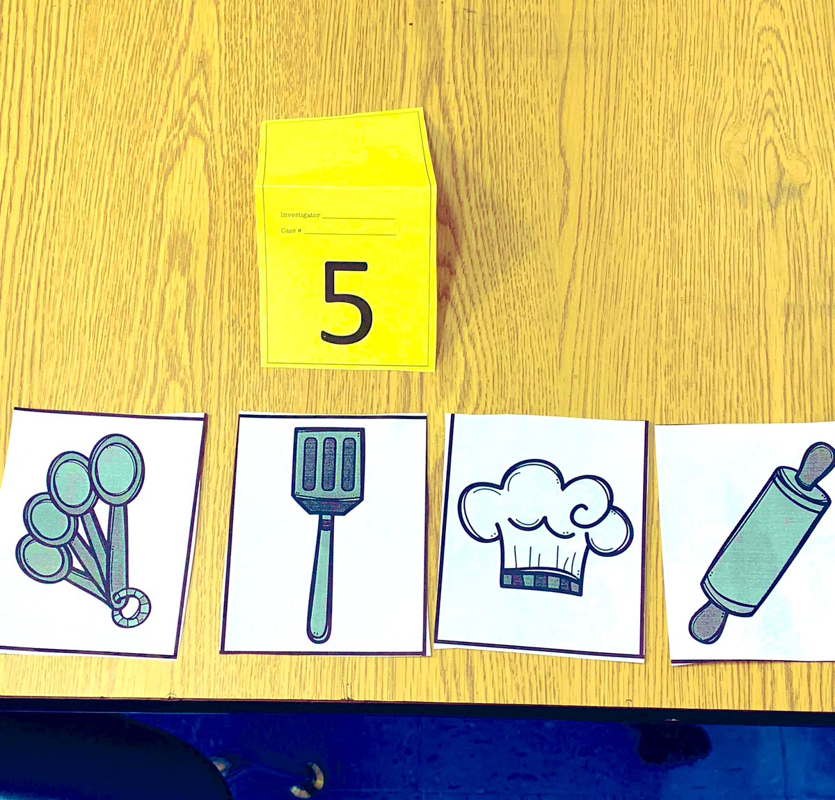 Yesterday the students participated in a mystery. Students became detectives to solve the Case of the Missing Letter! 

We had stations involving short vowel words to crack the case. We ended the day finding out that Chef Madison stole the letter D and left Donuts for us to eat!