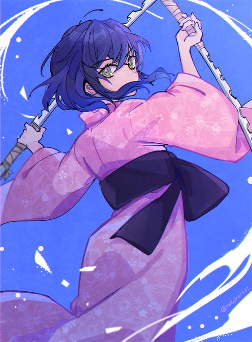 RARさんがTwitterに投稿した嘴平伊之助(鬼滅の刃)のイラスト。
