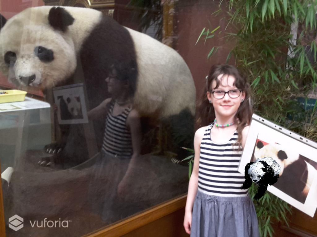 Jessicasymons's tweet photo. Today we are at West Park museum in #Macclesfield taking portraits with the giant panda and her digital baby #popuppanda This is Nancy. #pandamonium @s https://t.co/4mKAg0q4yL