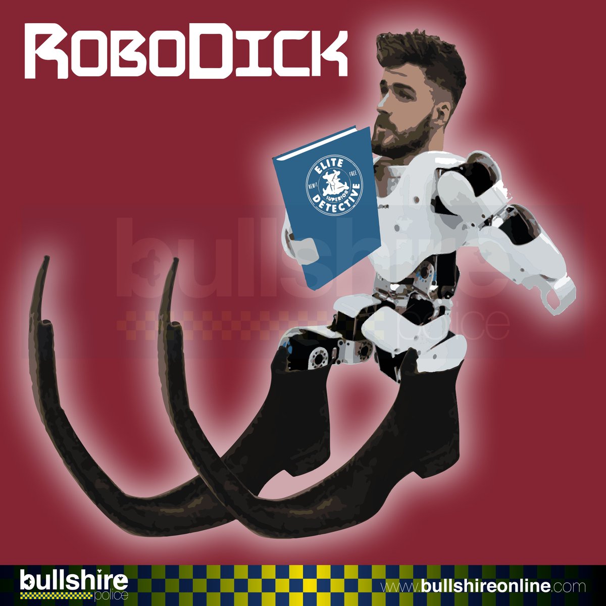 BullshirePolice's tweet photo. We are the first to replace human Elite Detective Constables with a #RoboDick.
"...We believe quite a few Costas Coffee branches will close down in Bullshire as a result..." says Bullshire's Chief Constable Sir Mason Lodge.
Choose to find out more:
https://t.co/ysYfogDiFc https://t.co/nteFvJSLqV