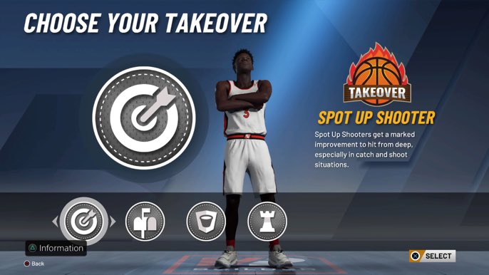 GoatModeGOATED's tweet photo. As y'all can see from my dude @PoorBoyOnline you can have 4 takeovers to choose from if you make your build right. 

My builds gonna be such a problem out the gate. I'll finally be able to hoop how I actually wanna hoop on 2k. 

Y'all can tell me GG now cause it's over https://t.co/7YzRIXpl2X