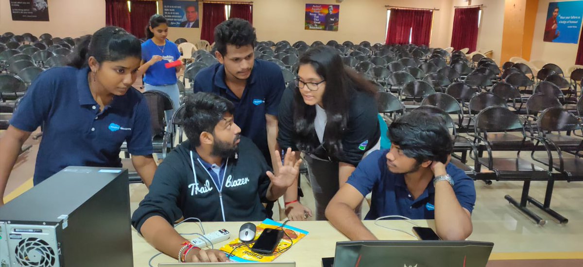 The first salesforce saturday session!! And it was a surreal experience!!! The students were amazing!! The journey has just begun!!✌️ <a href="/amandabauman/">Amanda Bauman</a> <a href="/mittuvikas/">Vishwa Vikas Dagala</a> <a href="/SfdcKiran/">Naga Kiran Manyala</a> <a href="/AnitsGroup/">STUDENT GROUP:ANITS</a> <a href="/sarwani14/">SARWANI ISL</a> <a href="/divyadantuluri5/">txt@ ~~☆</a> <a href="/Pavanku29453779/">Pavan kumar</a>