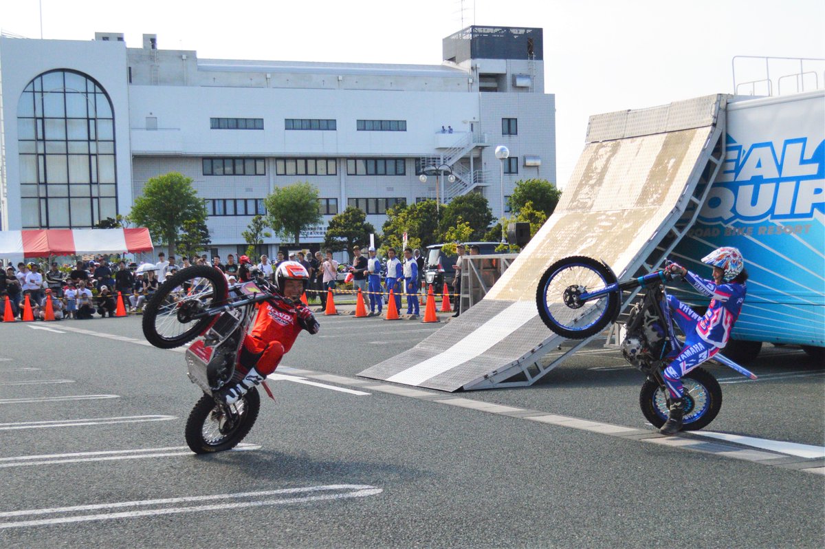 aoimizukara's tweet image. #バイクのふるさと浜松  2019
#小川友幸 #黒山健一 #トライアル