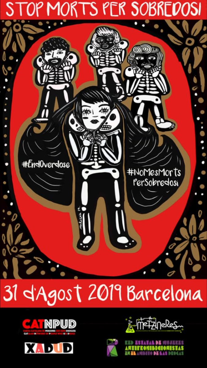 CATNPUD's tweet photo. El proper 31 d’Agost, Dia Mundial de Sensibilització vers la Sobredosi a #Barcelona
#IOAD2019 #NoMésMortsPerSobredosi 

⏩ https://t.co/1cMq2TCMEZ ⏪

@Metzineres1 @XADUD1 @asaupam @apdoaummo @OverdoseDay @salutcat @salutpublicabcn @sanidadgob https://t.co/rCLFt3kjah