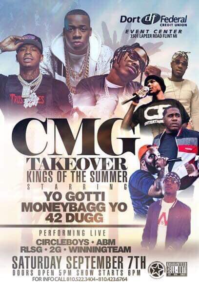 Bossmane_Jizzle's tweet photo. We officially 2 weeks away from tha Biggest Summer Blast #kingsofthasummer #powerteam  #ballerteam at #Dort #Federal #Credit #Union #Event #Center September7th Saturday #CMGtakeover #cb #abm #2g #rlsg #winningteam #flint #flintmichigan #michigan #battlecreek #grandrapids #lansing https://t.co/ULguEJ9cDV