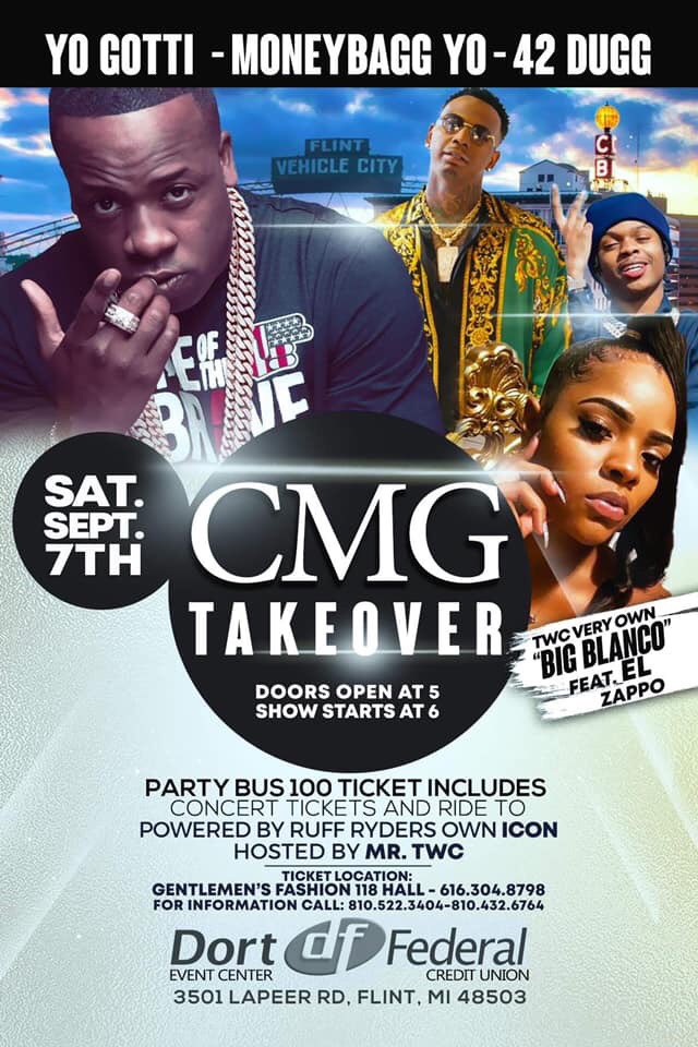 Bossmane_Jizzle's tweet photo. We officially 2 weeks away from tha Biggest Summer Blast #kingsofthasummer #powerteam  #ballerteam at #Dort #Federal #Credit #Union #Event #Center September7th Saturday #CMGtakeover #cb #abm #2g #rlsg #winningteam #flint #flintmichigan #michigan #battlecreek #grandrapids #lansing https://t.co/ULguEJ9cDV