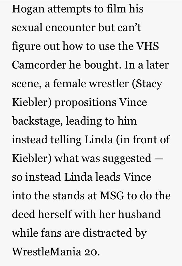 Happy birthday Vince McMahon.

Here s a story from the scrapped screenplay about his storied life!   