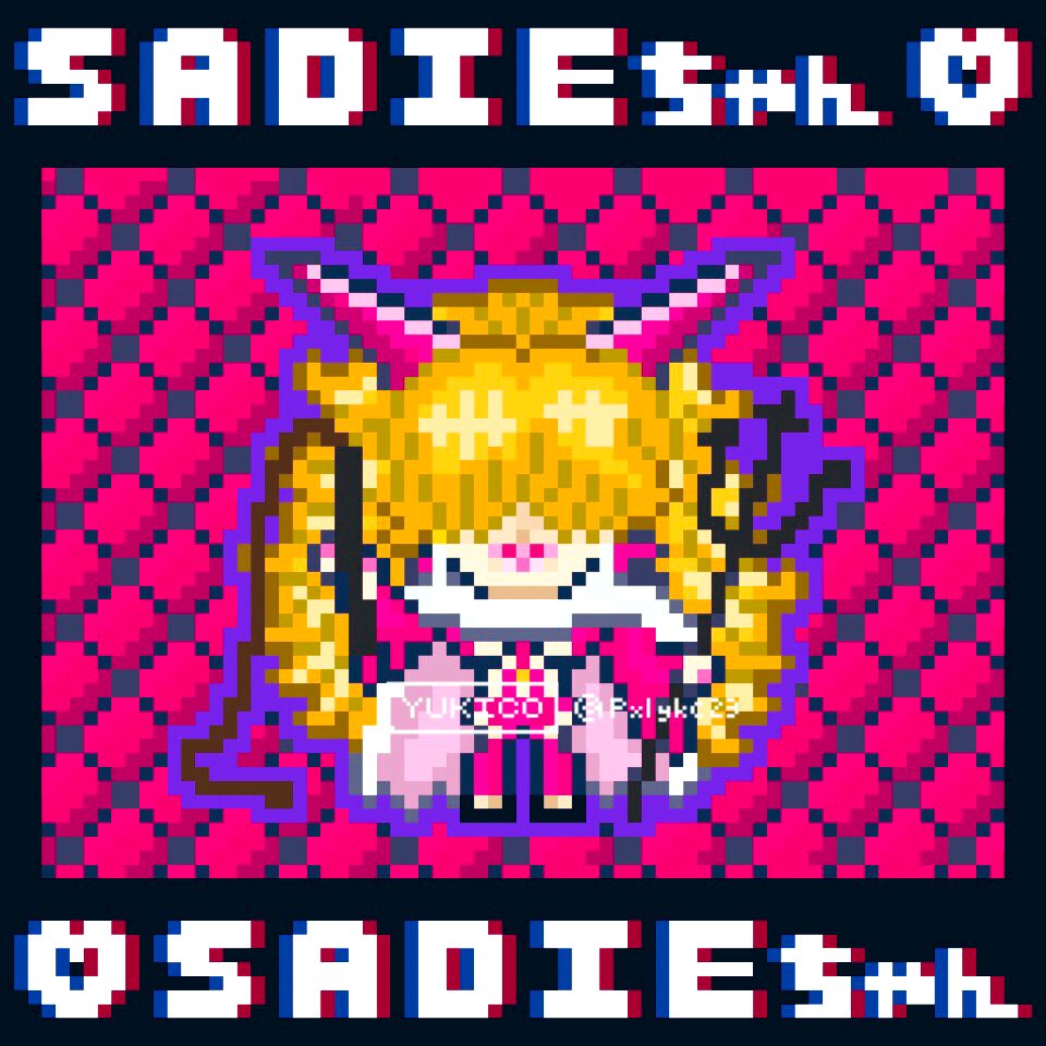 ドット絵 Pixelart サディちゃん Sadie ワンピース ドット絵 Pixelart サディちゃん Sadie ワンピース
