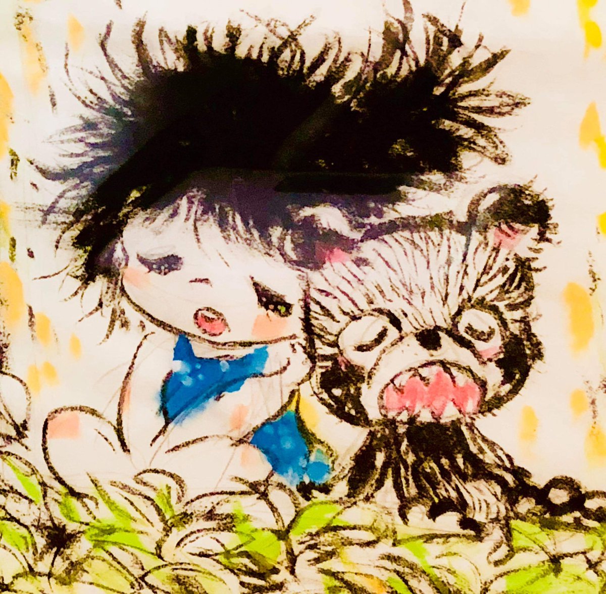 「本日から『うまい棒✕CREATORS2019』展が始まってます!!沢山のクリエイ」|妖怪喫茶ひとがた(茶谷明茂)のイラスト