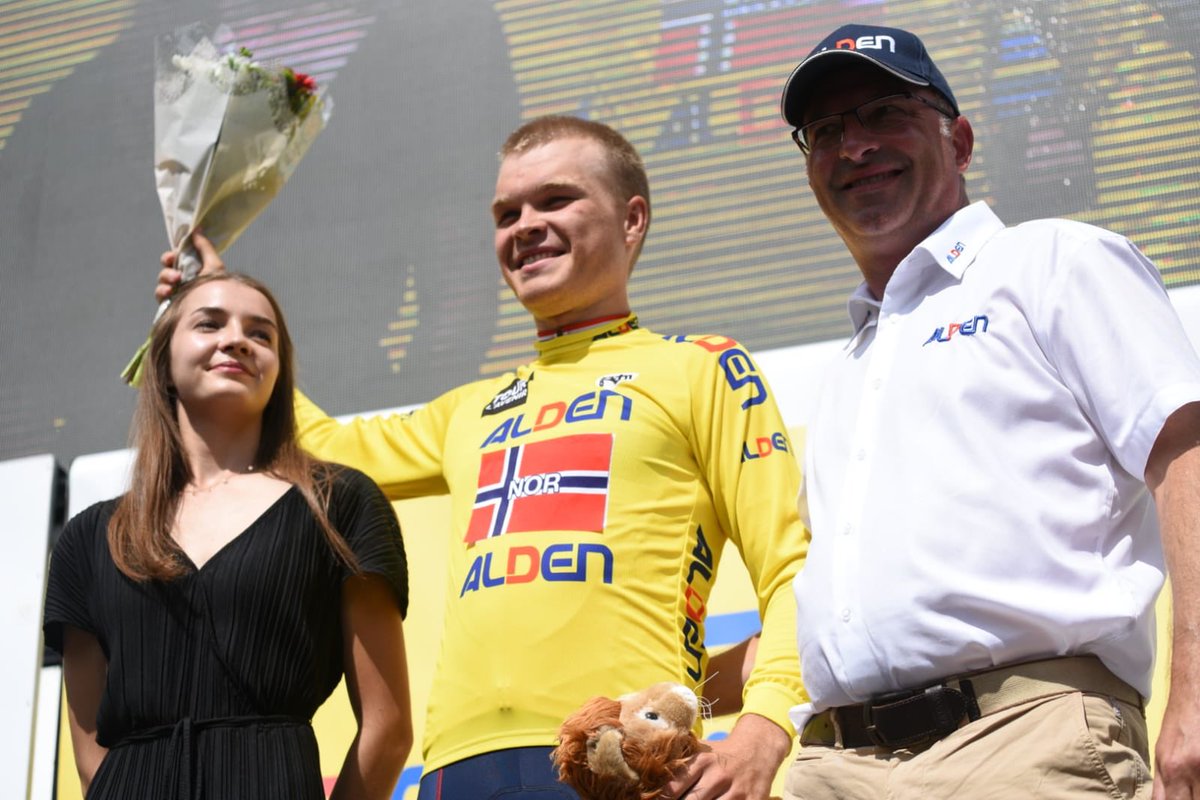 tourdelavenir's tweet photo. Les maillots distinctifs à la veille de la dernière étape ! 👉

💛 Tobias Foss
💚 Mattéo Jorgenson 
🔴⚪️ Atila Valter 

#TDAV2019 https://t.co/6EfzbqRMiQ