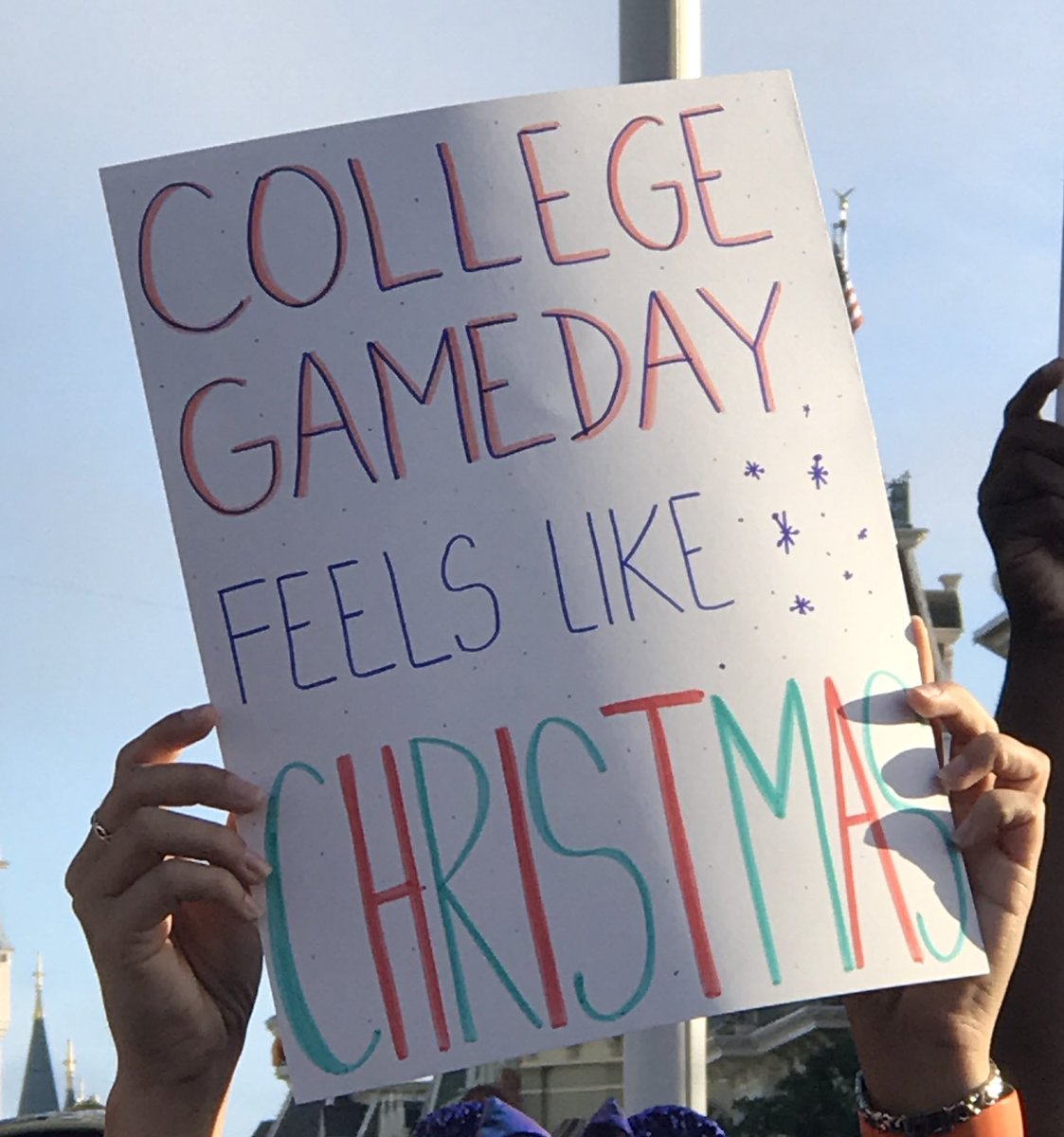 CollegeGameDay's tweet photo. Tis the season!🎄🎅 https://t.co/RBCP1ENIWR