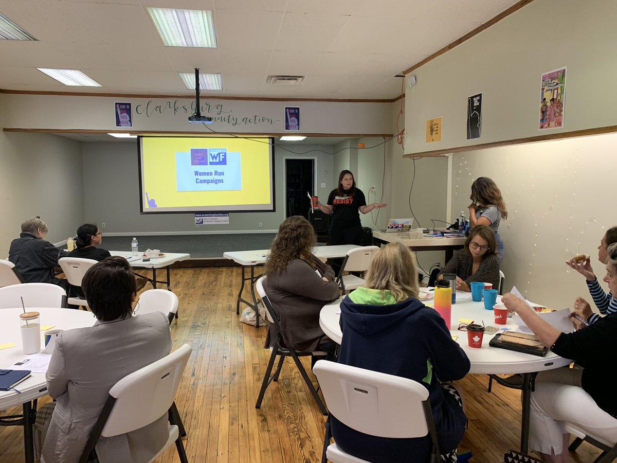 WMNRunCampaigns's tweet photo. We’re getting started here in #WestVirginia with @AmandaElizJ &amp; @SeeSammiRun opening up and BRINGING the energy!  #WMNruncampaigns https://t.co/kH1AEFV0TU