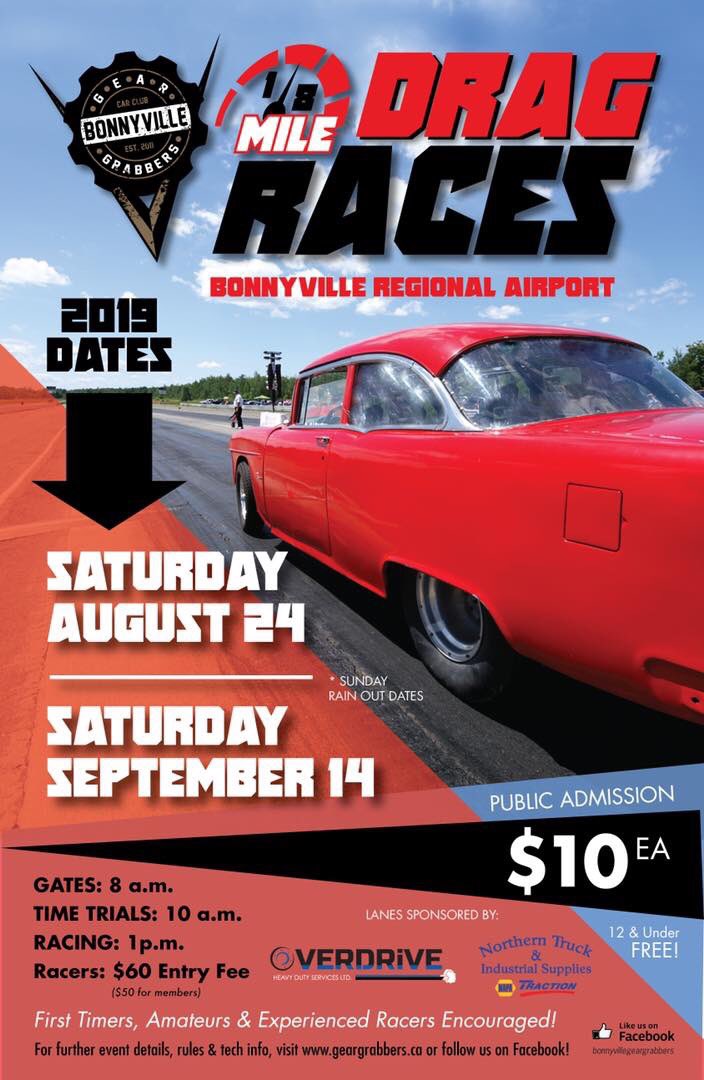 ducharmemotors's tweet photo. ๐ฅThis is going to be fun !๐ฅ The Bonnyville Gear Grabbersโ๏ธ are hosting their first annual Drag Races ๐ at the #Bonnyviille Airport. Itโs fun for the whole family. Time trials start at 10 am. #community #DragRace #fastcars #fasttrucks https://t.co/SdUZKH7vgf