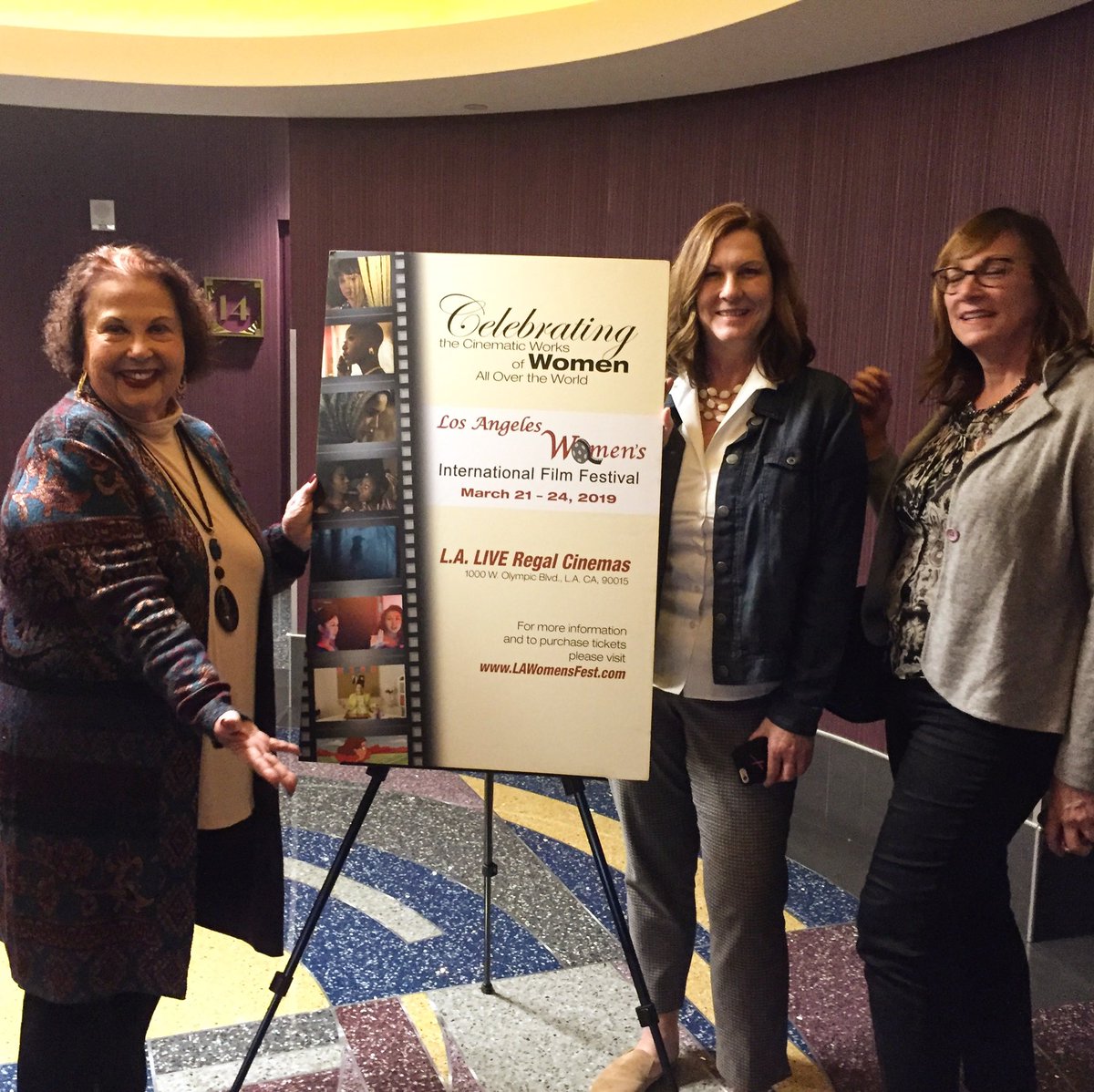 DaveyLissa's tweet photo. Women supporting women. Thank you Deb, Martine and Claudette for taking the trek to LA to support me! #womeninfilm #SupportIndieFilm #beyondsixtyproject #Documentary #womensupportingwomen https://t.co/kODQF861Dg