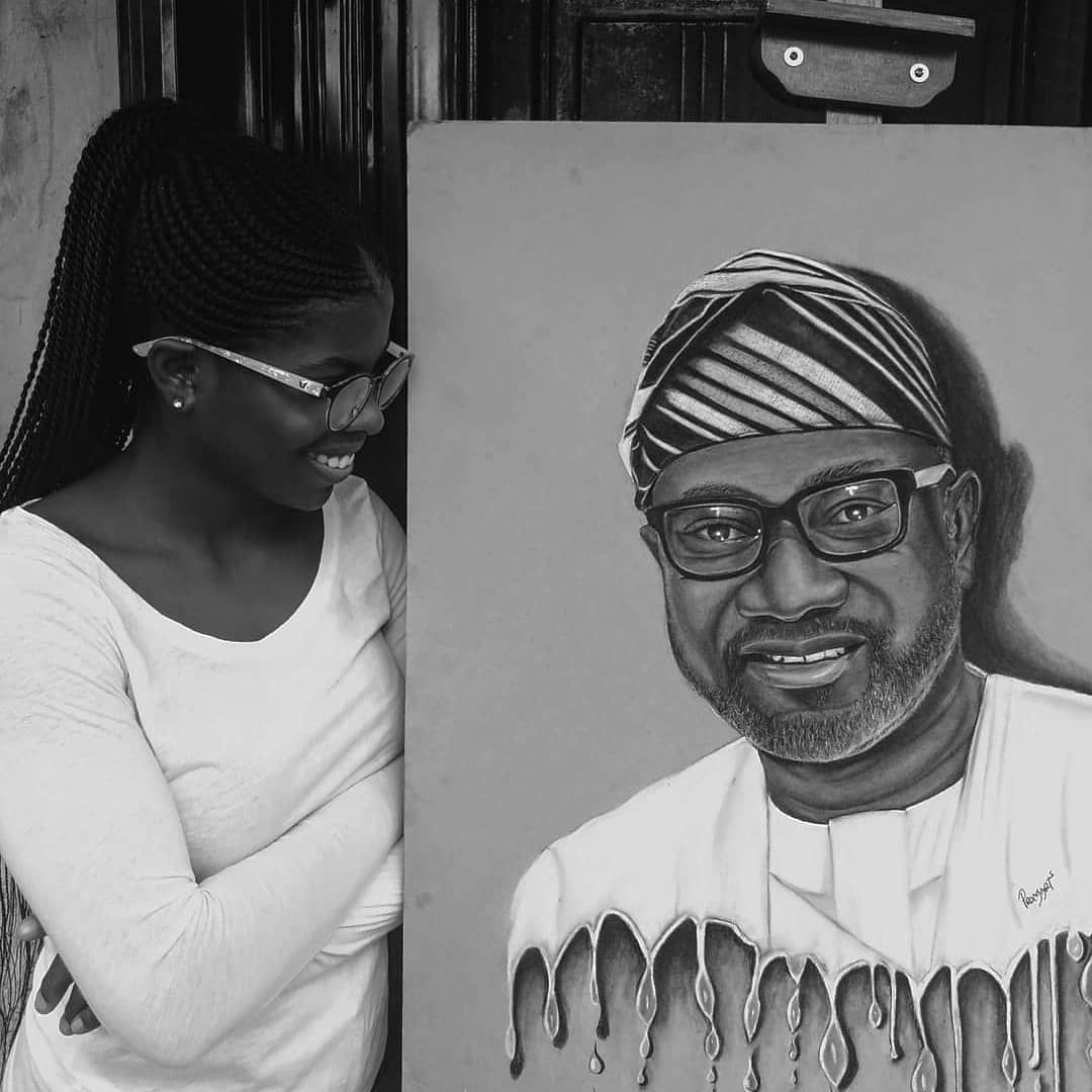 1Promarts's tweet image. Hi, my name is Ebegbulem Promise, I’m an Artiste, I draw/paint. I did this portrait of  @realFemiOtedola kindly help me like,tag,and retweet until he gets this...@cuppymusic @jtofashion #GELATO