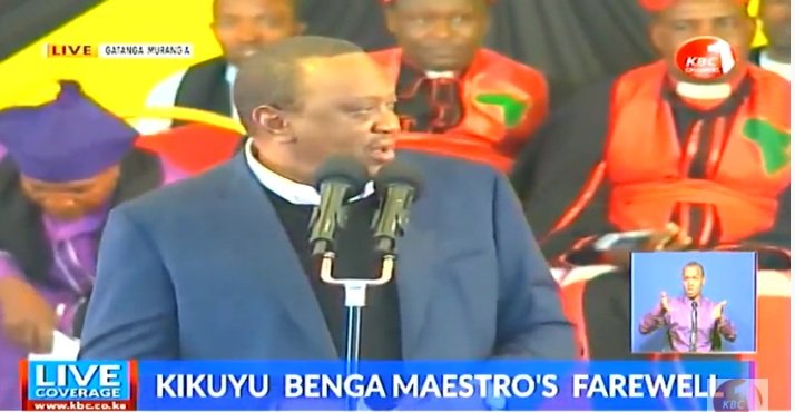 KBCChannel1's tweet photo. President Kenyatta: Let us guard our mouths by watching our words. Some of the things we say can cause trouble in the future #FareTheeWell #Demathew ^MK https://t.co/GX0pqVWZp2