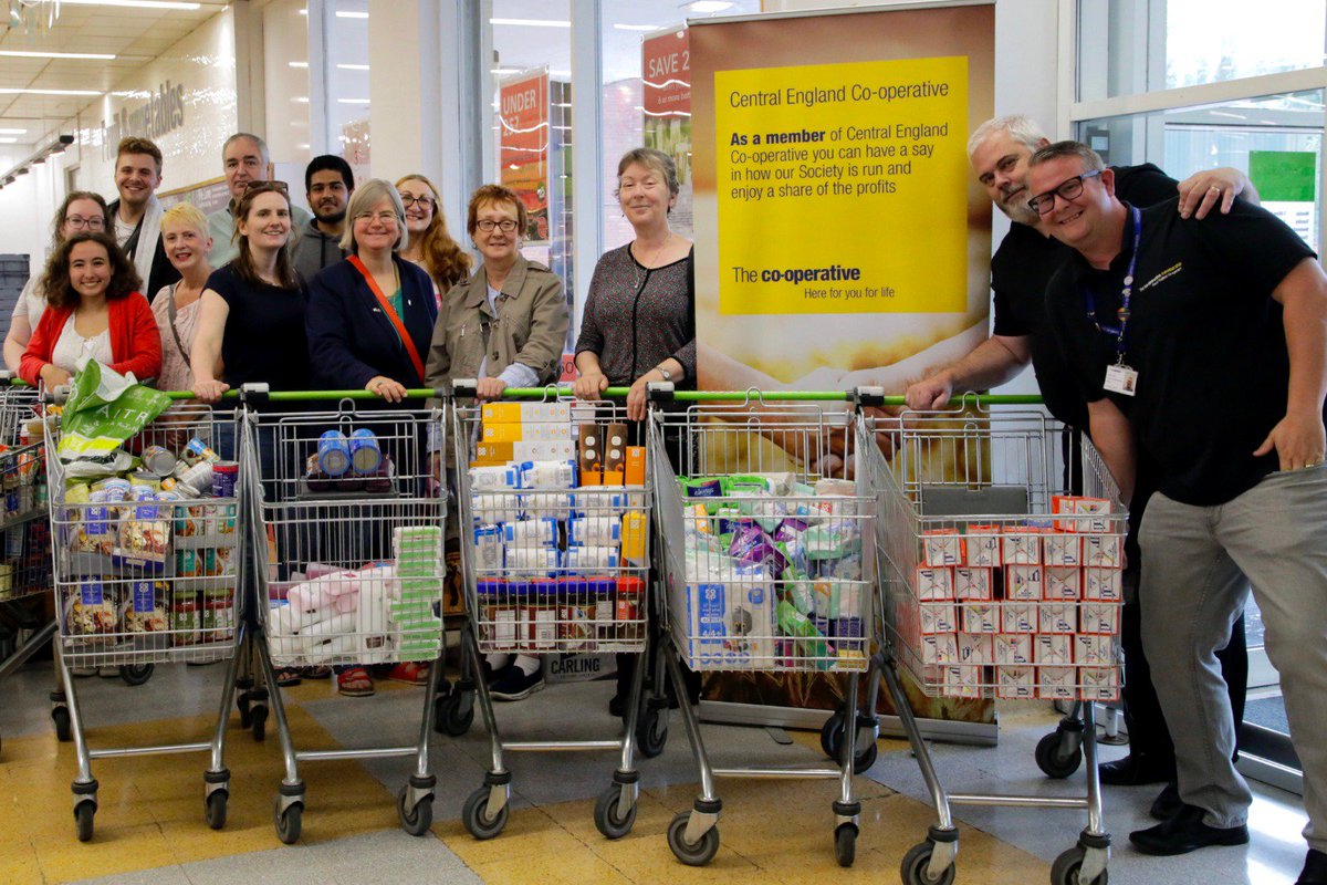 BournvilleLab's tweet photo. Thanks to the generosity of local people who attended @CotteridgePark's #CoCoMAD, @BournvilleLab supporters and @mycoopfood, yesterday we were able to donate 500kg of food to @FoodbankB30 to help local people in crisis #Bournville #Cotteridge #SellyOak #Stirchley #FoodPoverty https://t.co/dvQsMhb4Gc