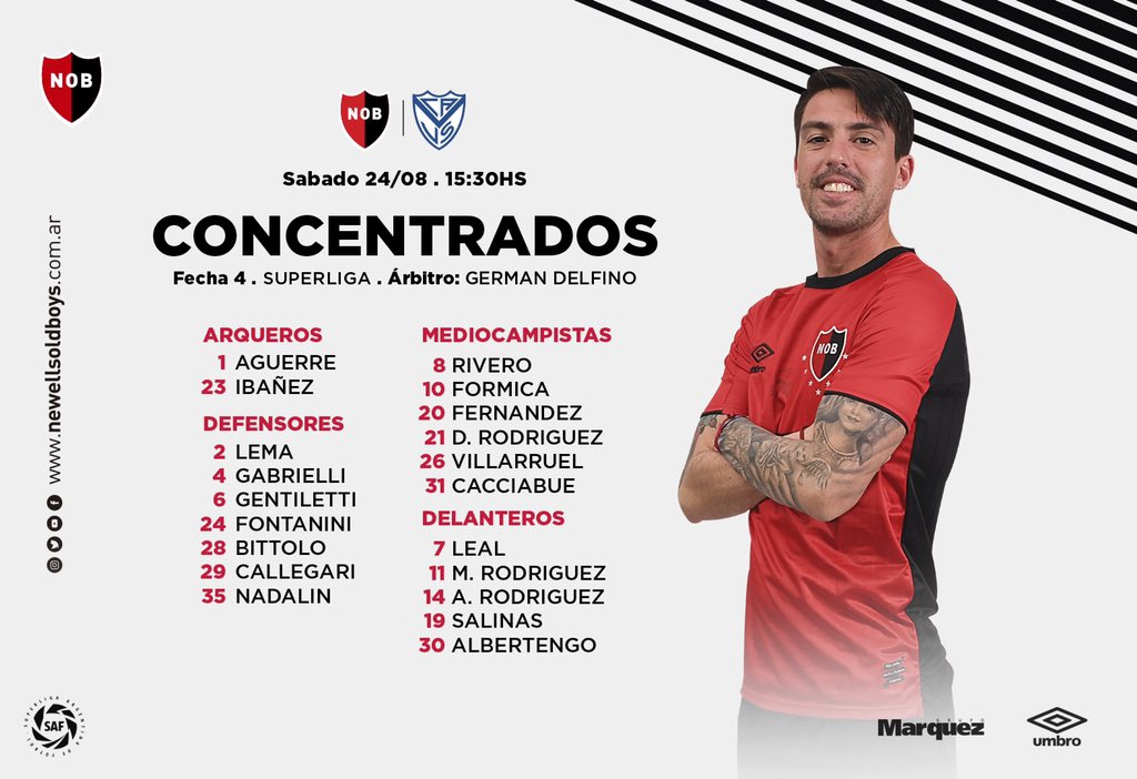 NewellsFrance's tweet photo. Jour de match !
⚽ Vélez Sárfield - @CANOBoficial 
🗓 Journée 4 - @superliga
⏱️20h30 heure française 
#AllezLaLepra 🔴⚫ https://t.co/AosdyNMYj9