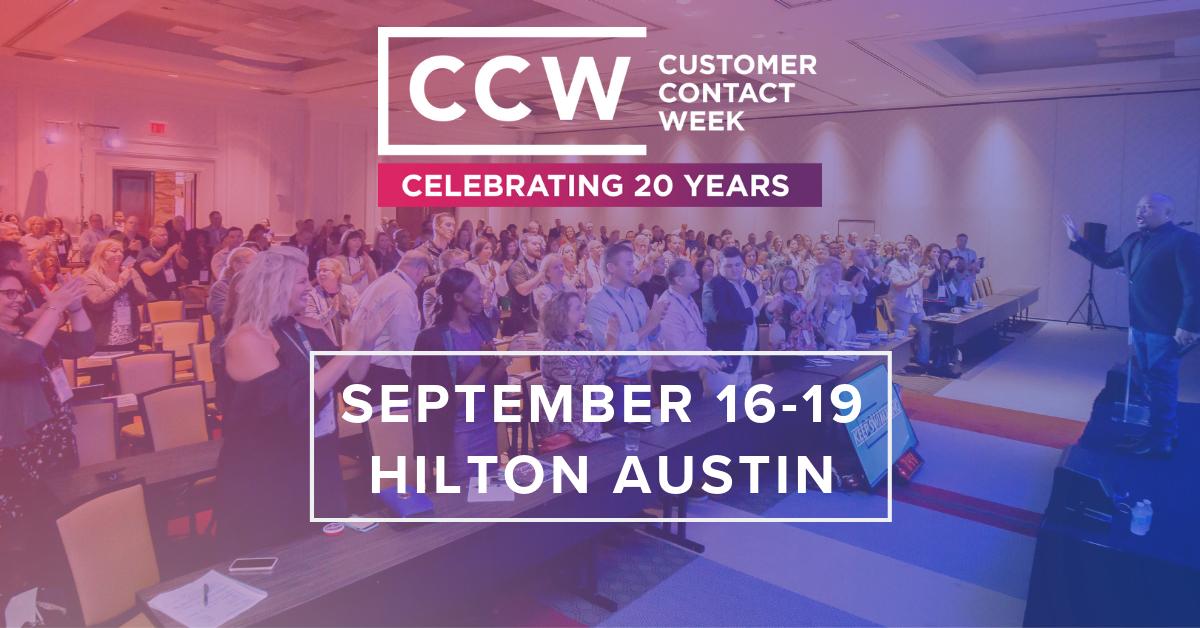 PACEassociation's tweet image. Learn best practices, immerse yourself in customer-centric initiatives and transform the way you do business forever at #CCWAustin19 this September 16-19. Learn more: bit.ly/2Y6GqIn
@CustContactWeek 
Use code 3CCWA_ PACE to get an additional 20% off!
#20YearsofCCW