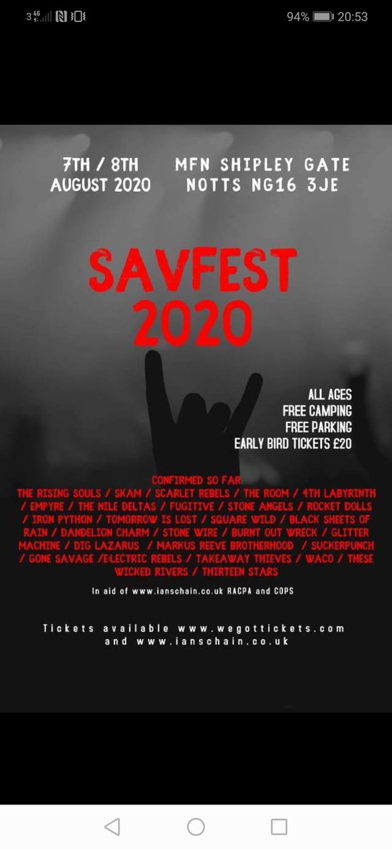 We are happy to confirm that we are on the lineup for savfest 2020