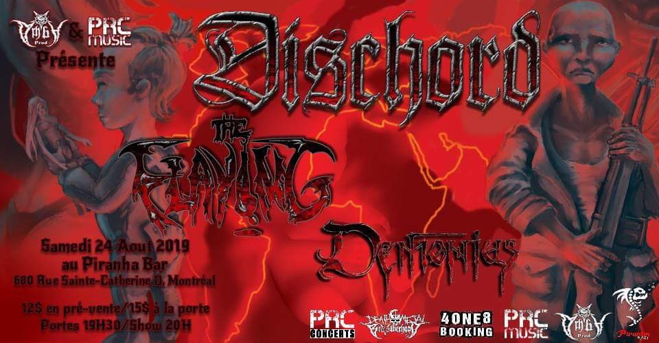 Ce soir ne manquez pas #dischord #theflaying #demonius
