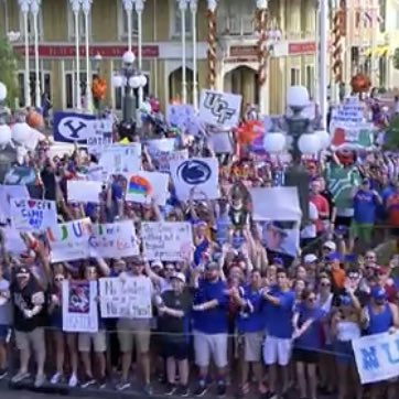PSUBarstool's tweet photo. #WeAre... everywhere! Even in Disney World for College Gameday! https://t.co/N9ktJlqrwH