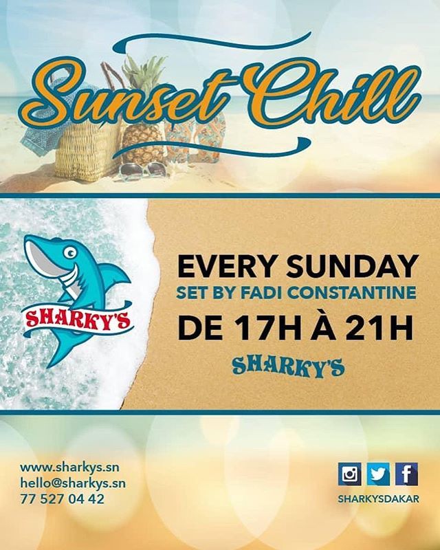 Sharkysdakar's tweet photo. SUNSET. CHILL... DJ CONSTANTINE..
.
. 🌅 
EVERY SUNDAY 17hr à 21hr
CHAQUE DIMANCHE.
.
.
#senegal #sunday #dj #beach #drinks #drink #cocktails #cocktail #drinkup #africa #visitafrica https://t.co/pL4KThGpNb https://t.co/gIx6nhFDLX