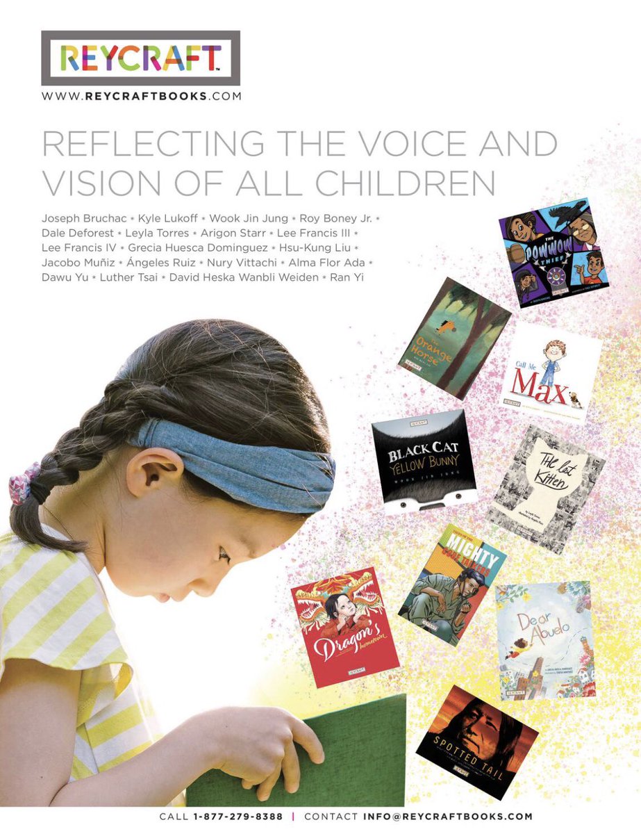 wbny's tweet image. Love the new ad for Reycraft Books and their upcoming titles in Publishers Weekly. Great new imprint featuring books by authors and illustrators from under-represented groups.