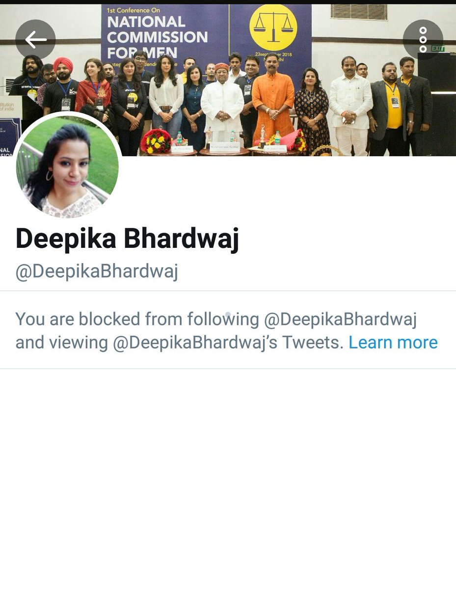 A friend called me today, was pretty upset that Deepika Bhardwaj has blocked me....I told him chill yaar how does it even matter? Please tell her to remove my pic from her Twitter too. Y shd she even share my pic? No wonder I simply HATE feminazis ! Let me remind her Karma pays.