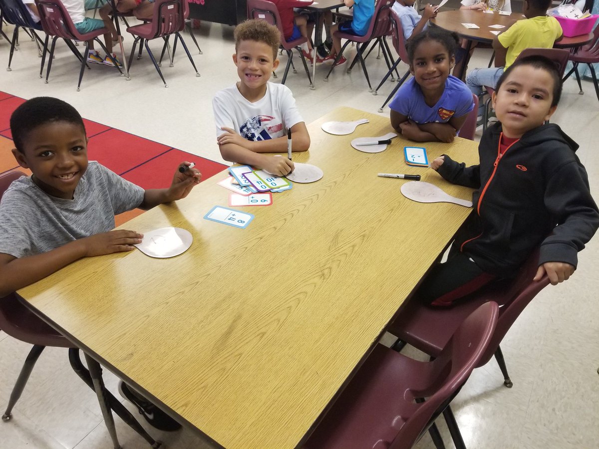 MrsCustance's tweet photo. 1st &amp; 2nd Grade Mustangs! Synergizing to solidify fact fluency and Base Ten! @HayesElementary #MathLabKC #TheLeaderInMe https://t.co/XZu5Pzxw4u