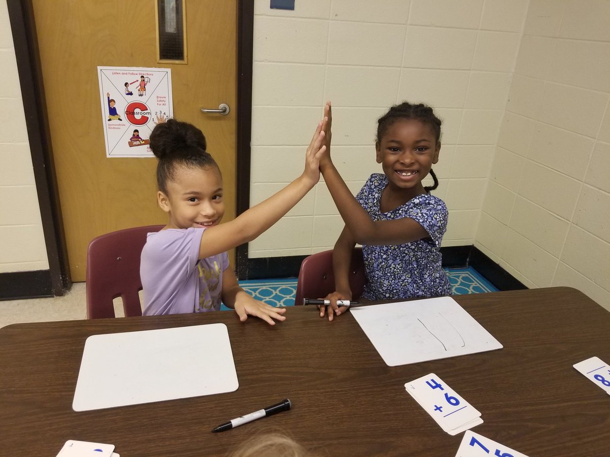 MrsCustance's tweet photo. 1st &amp; 2nd Grade Mustangs! Synergizing to solidify fact fluency and Base Ten! @HayesElementary #MathLabKC #TheLeaderInMe https://t.co/XZu5Pzxw4u
