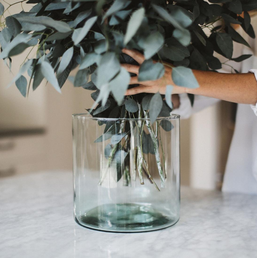 Lifestyle tip: fill a short, wide vase with an abundance of #greenery to get a floral #arrangement that looks complete. 💐