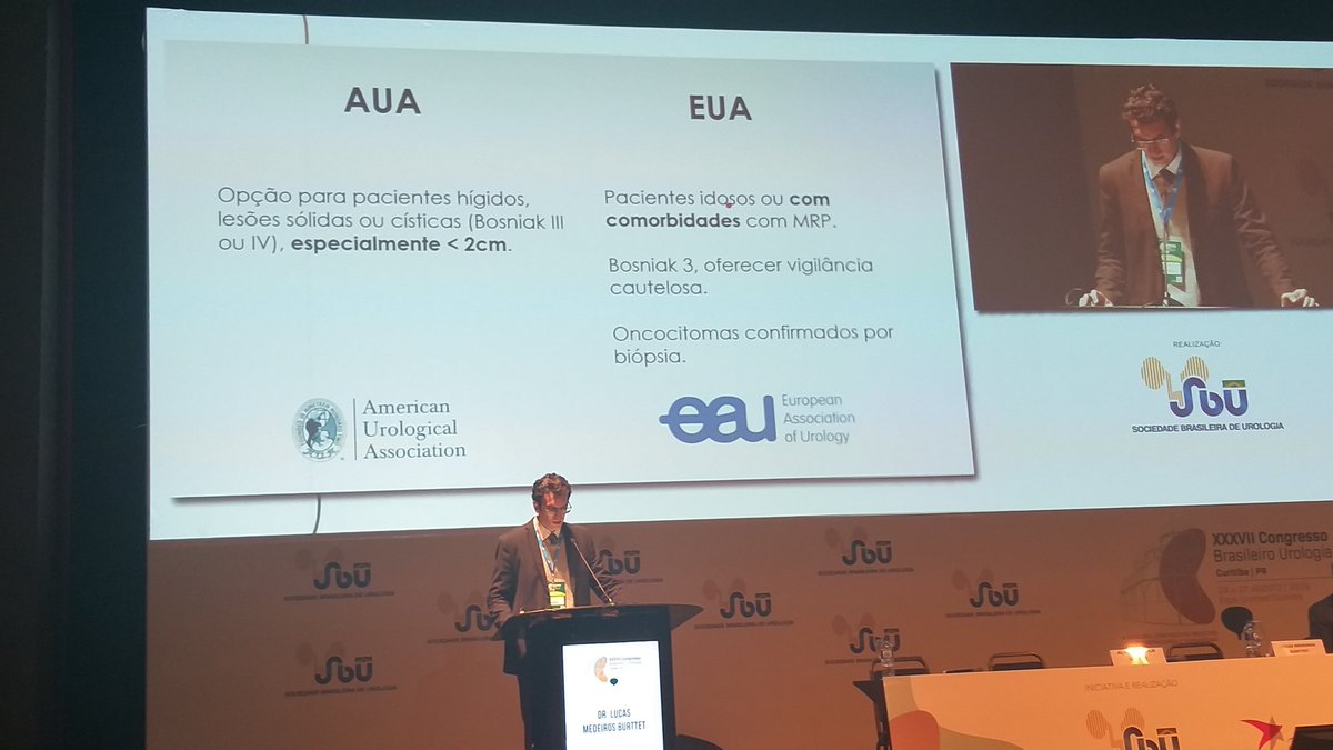 terralucas1's tweet photo. Great presentation by @BurttetUro at Brazilian Congress of Urology #CBU19 on AS and ablative treatments of Small Renal Masses. @urohcpa https://t.co/VtpxbefHBZ