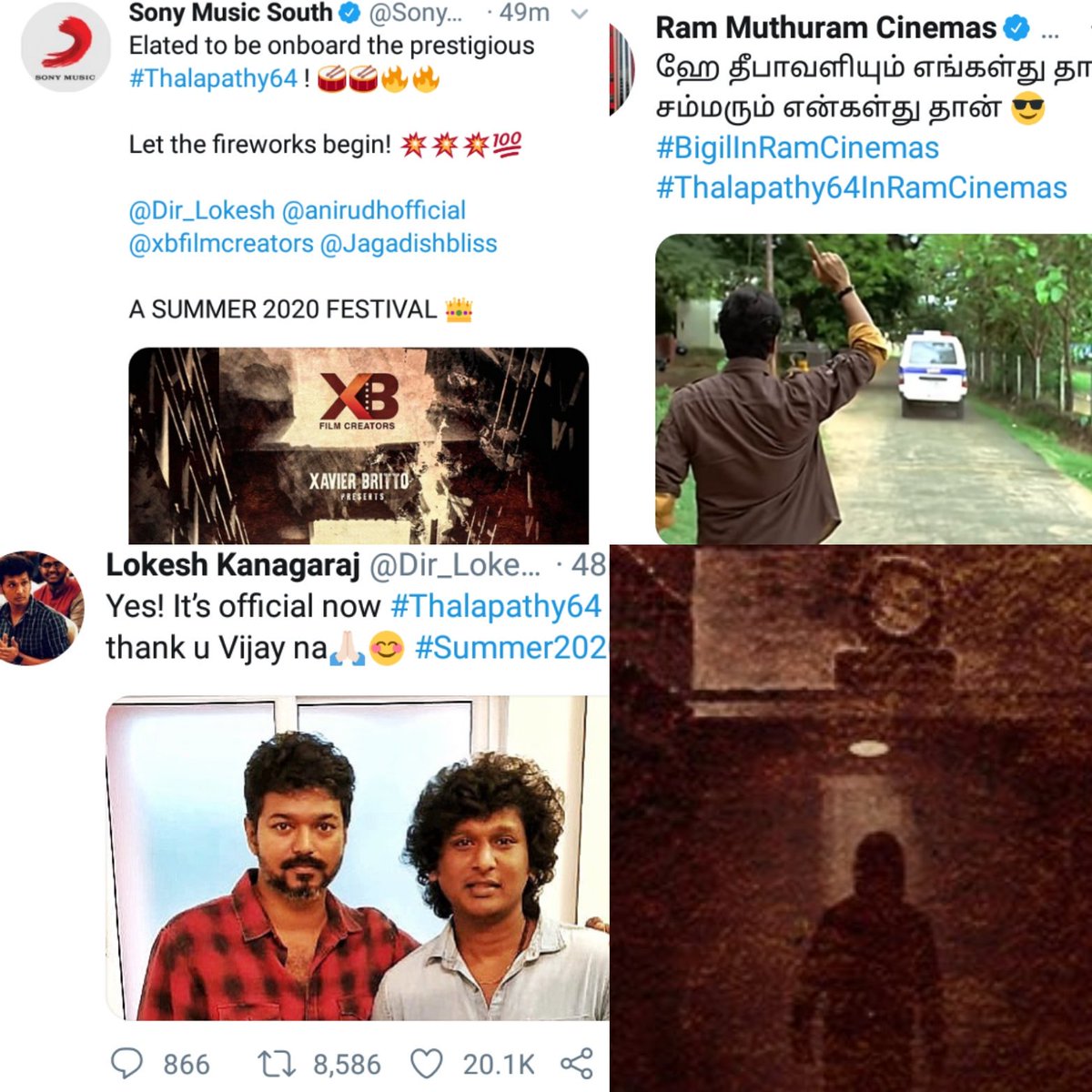 anandhsank's tweet photo. #Thalapathy64 summer 2020 https://t.co/dbp7Uc265U