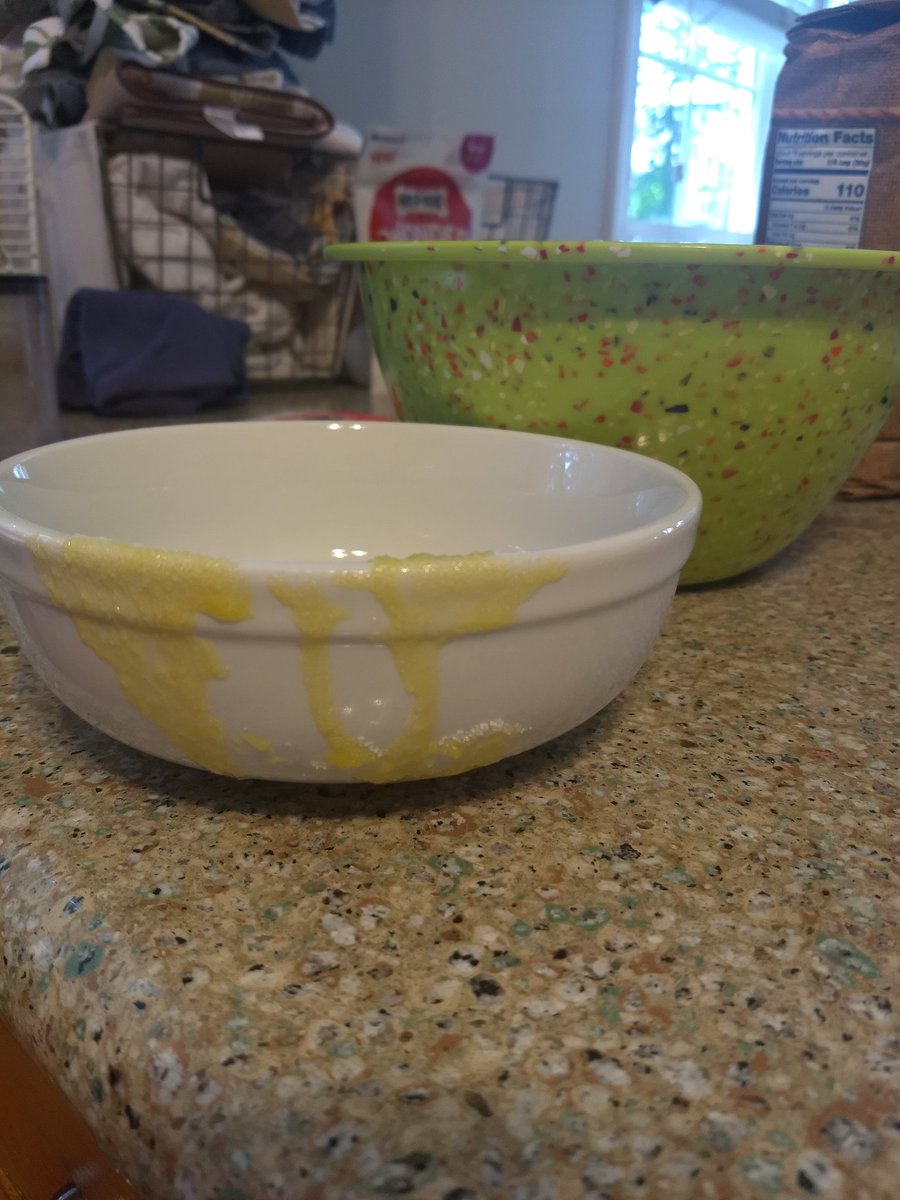 Prepping for our #GoodEatsTheReturn party, making ice cream. When <a href="/altonbrown/">Alton Brown</a> says "gradually add the sugar to the eggs" I have a feeling that is not code for "drop all the sugar in at the same time, including the bowl". 🤦