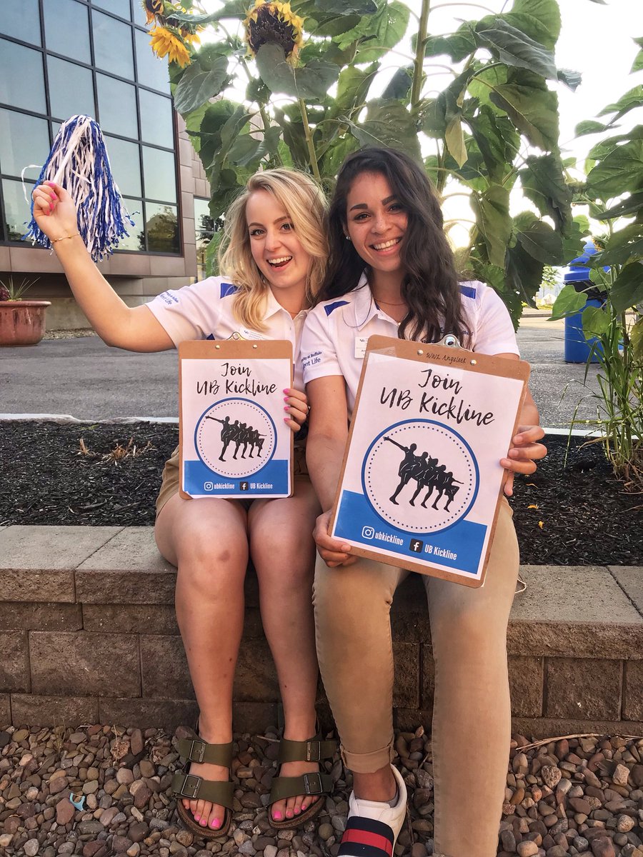 UBKickline's tweet photo. Welcome Weekend Leaders by day, Kickliners by night! 👯‍♀️ We’re so excited to welcome the class of #ub2023 this weekend and we can’t wait to see you at Campus Fest today (8.24) at 3pm! 🤘💙 https://t.co/7Ps1gkqU2z