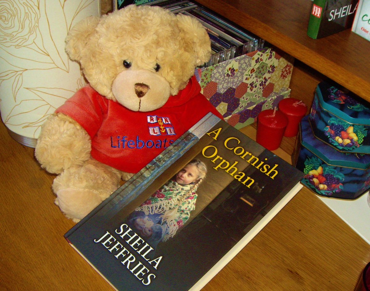 My St Ives RNLI teddy won't need his glasses to read this lovely large print edition from <a href="/magnabooks/">Magna Large Print</a>. Libraries will have it, or get it for you, and the audio book is also available. A CORNISH ORPHAN is a great holiday read, and the sequel is #comingsoon #mustreads #Bookboost
