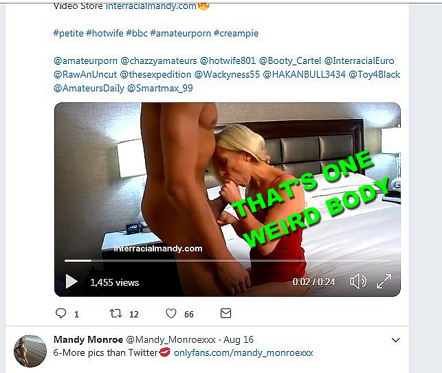 MisterWhoMonroe's tweet photo. @A27hopson 😂Yeah❗️ ...  YOU LOOK Like PURE 🔥 PASSION 😂 and NOT like a "BOY" over his head with a woman 😂 ...What a weird  👽Alien Body you have too you Braggart  ,,,Yeah he  'compliments you well Staci" @Mandy_Monroexxx 👍 https://t.co/4N1oqGI8aL