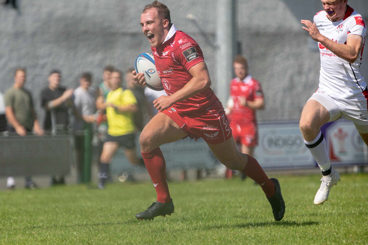 ScarletsAcademy's tweet photo. 📸 RGC's Efan Jones crossing the try line for his first try of today's match v Ulster A

Y bachgen o'r Gaernarfon yn croesi'r linell am ei gais gyntaf o'r gêm heddiw.

#CelticCup #CwpanCeltaidd

@rileysports https://t.co/gmq8hQDwwh