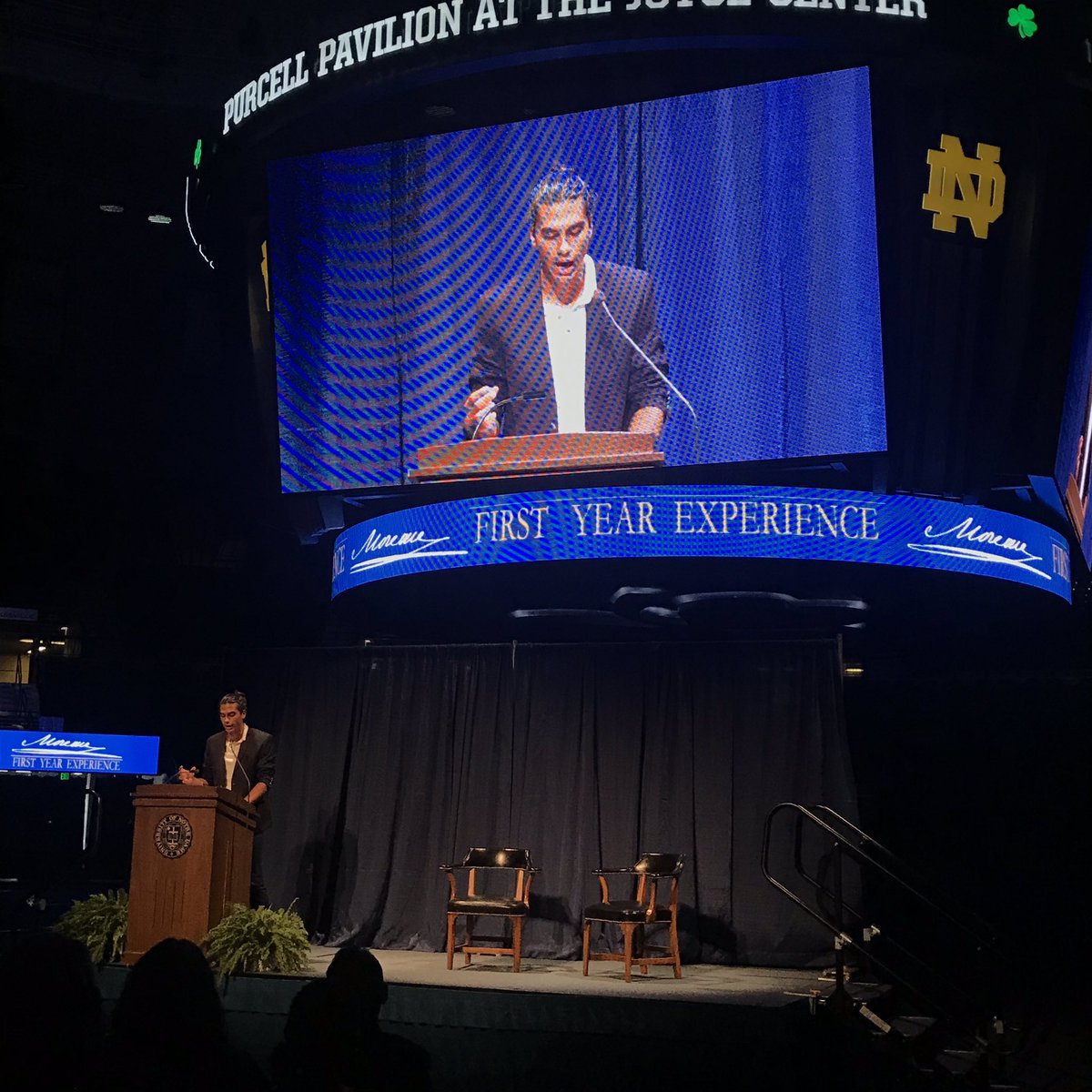 therealNDRudy's tweet image. Hey #nd2023: you just heard from @NDGleeClub and @ndundertones member Austin Rose. His awesome speech probably makes you want to try out, right? Visit tiny.cc/ndchoir to audition today and Monday.